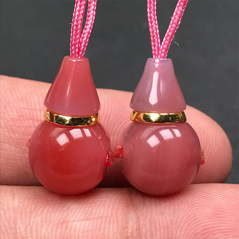 12MM天然粉糯玛瑙三通榫卯结构分体佛塔手串配饰金刚星月DIY配件