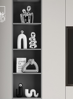 现代轻奢房间装饰品摆设客厅酒柜餐柜高级感小众个性电视柜摆件