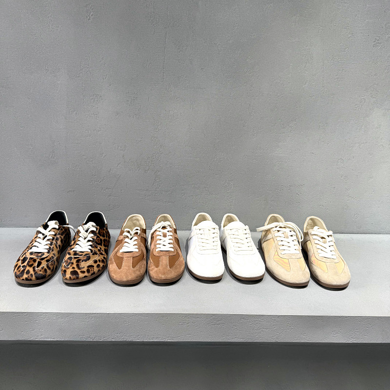 欧洲站真皮女鞋2026年春季新款欧货低跟平底百搭德训鞋休闲板鞋,女鞋,时尚休闲鞋,淘宝优惠券,粉丝福利购,淘宝优惠卷