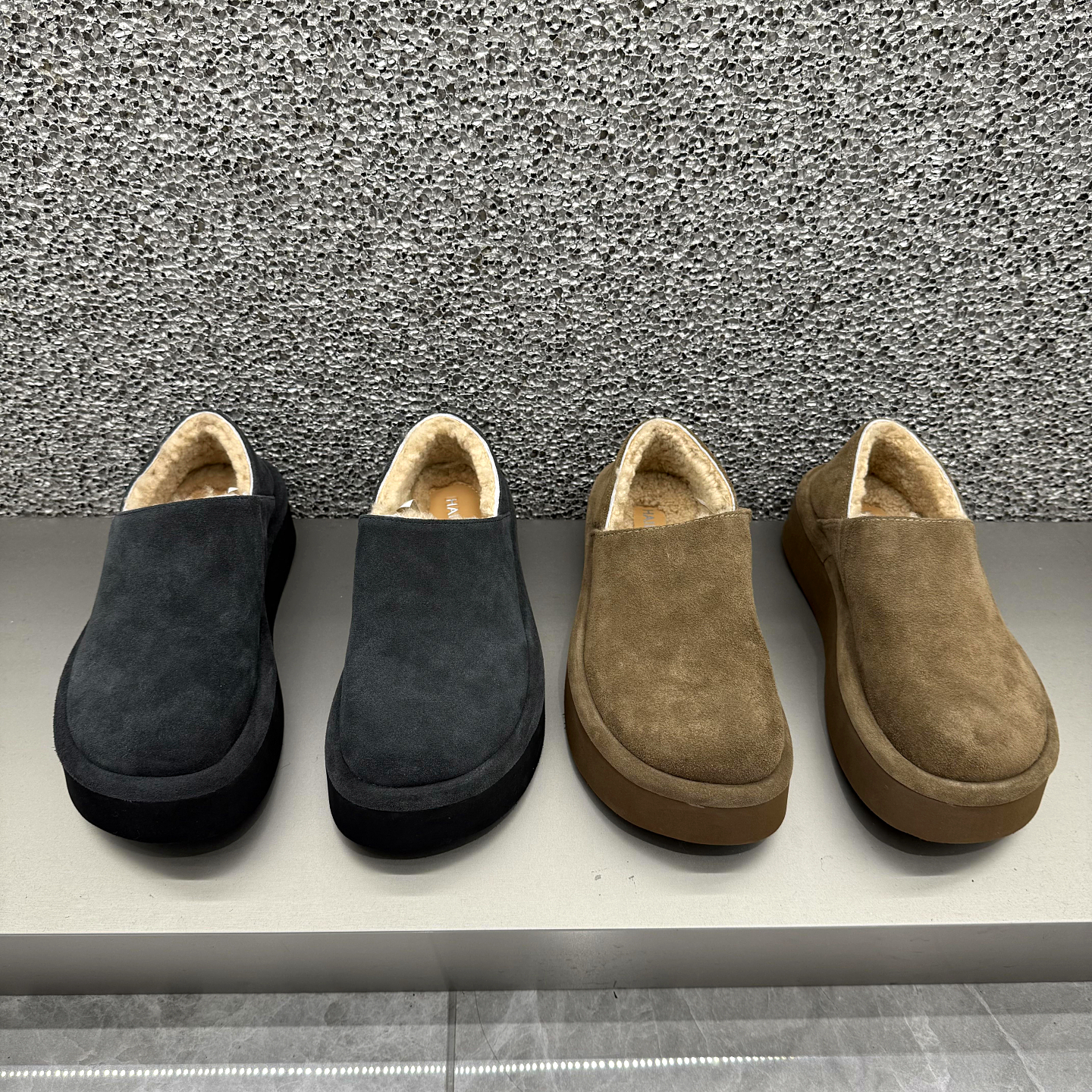 欧货厚底乐福鞋女鞋加绒低帮鞋