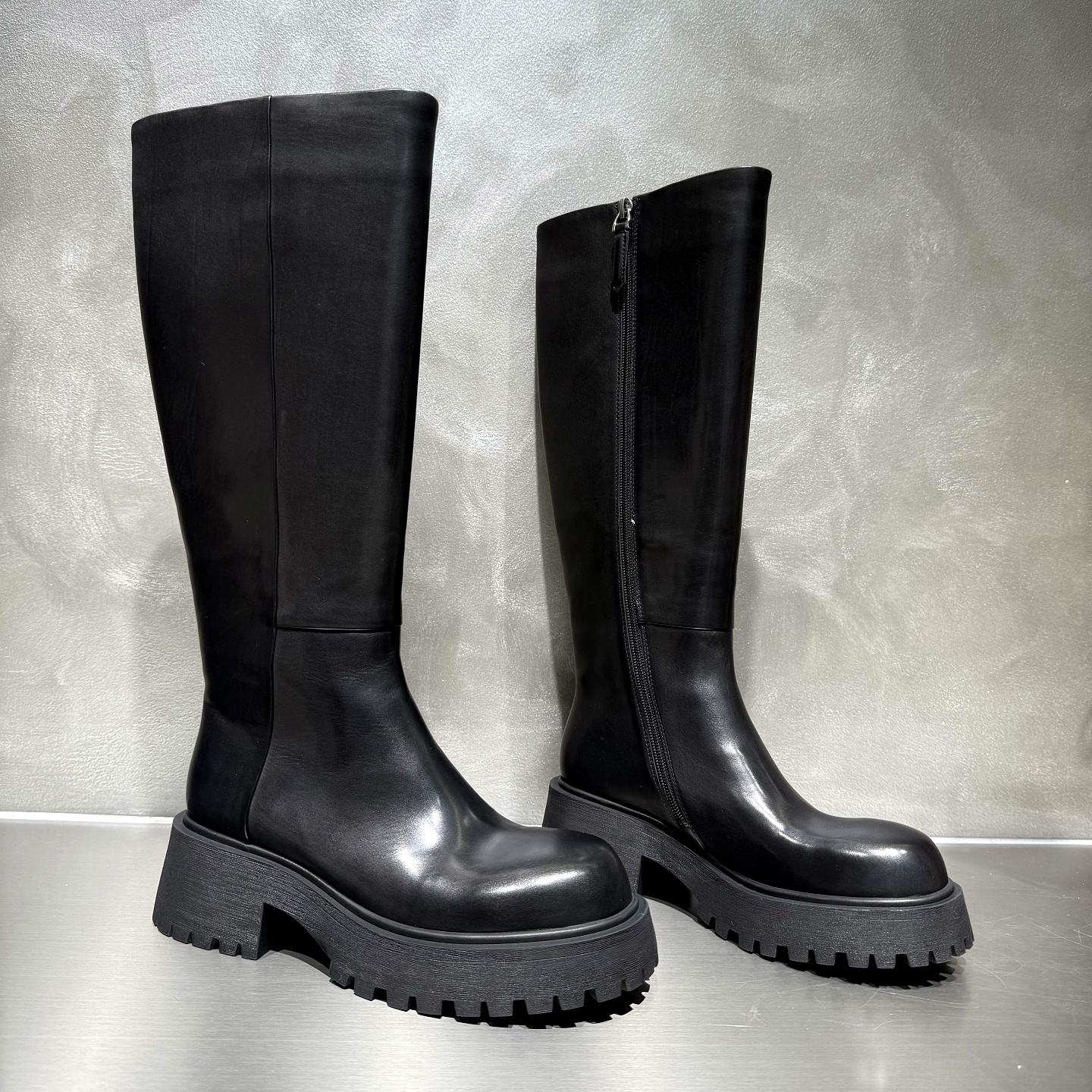 欧货真皮高筒长靴女骑士靴