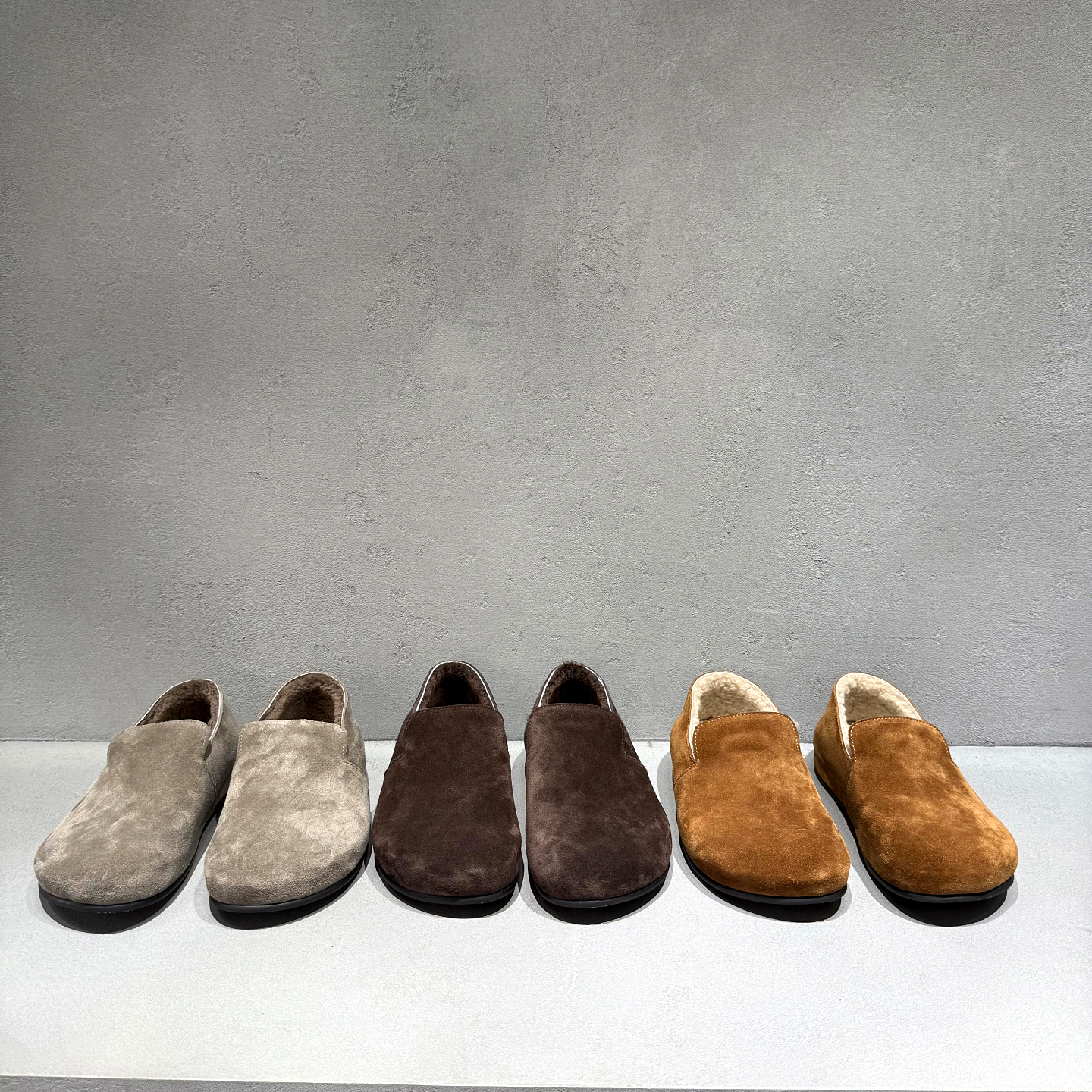 先峰名典平底羊毛加绒乐福鞋女