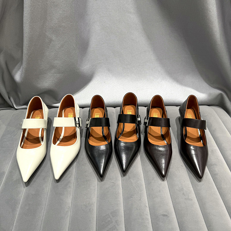 欧洲站2026年春季新款女鞋欧货真皮尖头浅口高跟鞋女人味工作单鞋,女鞋,浅口单鞋,淘宝优惠券,粉丝福利购,淘宝优惠卷
