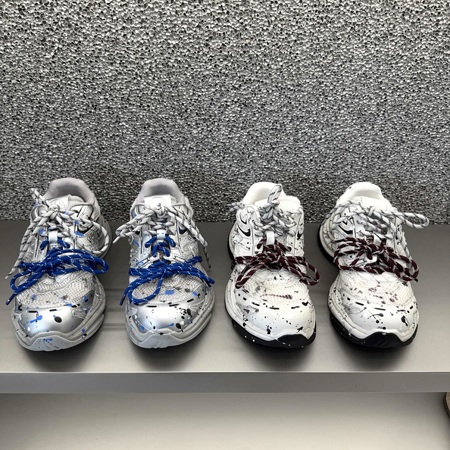 欧货拼色厚底老爹鞋女运动休闲鞋