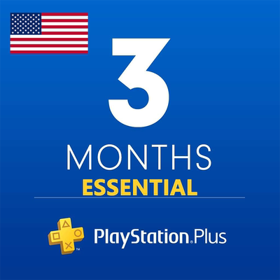 PlayStation Plus Essential 美服季卡PS Plus+基础版会员三个月