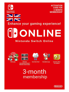 Switch Online Membership 3 Months UK 英服任天堂个人会员季卡