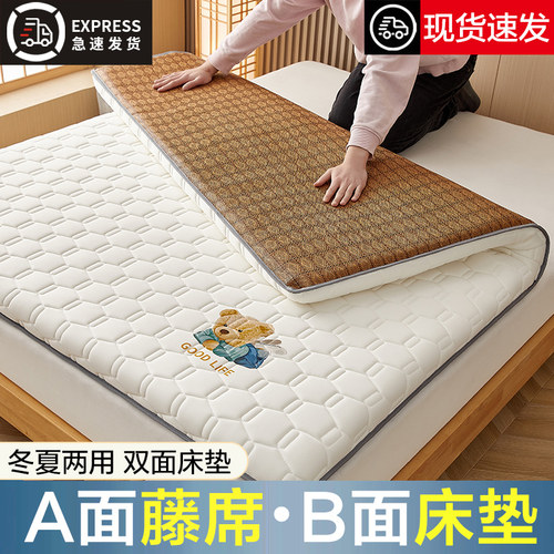 乳胶床垫软垫凉席睡垫双面可用