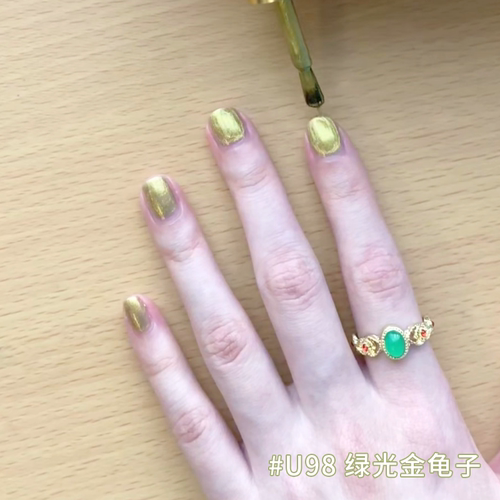VCND萤火虫金属绿指甲油