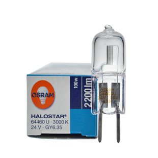 欧司朗灯泡64445U 24V50W100W手术无影灯64460U光学投影仪卤素灯