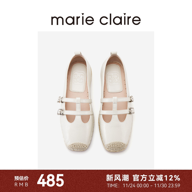 MC女鞋双T带渔夫鞋24春新款