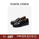 marieclaire老钱风一脚蹬皮鞋 金币乐福鞋 MC女鞋 单鞋 明星同款