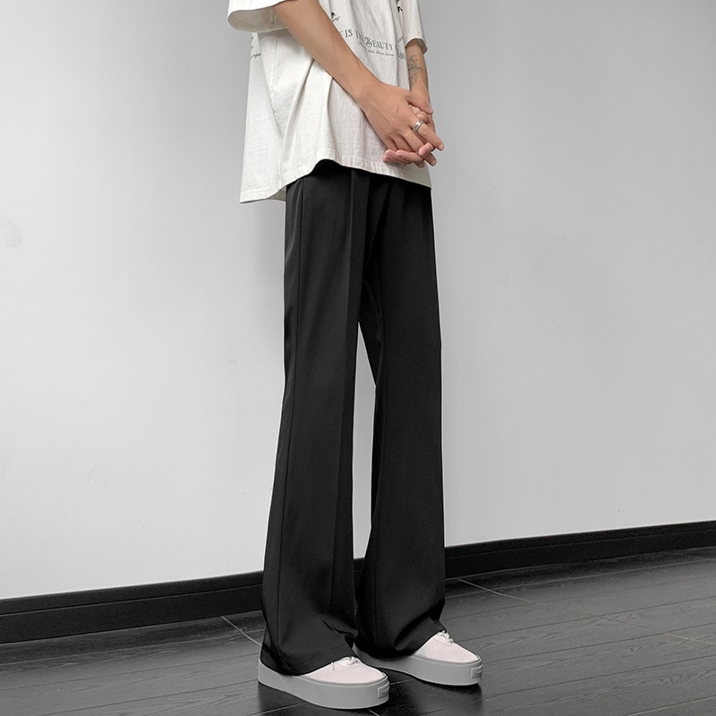 马吉拉垂坠感西裤高级感冰丝微喇休闲西装裤男KK455-P50，男装西服套装，星座205