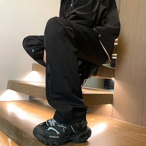 防风防水运动登山裤宽松直筒休闲大码工装冲锋裤男 K916-P45图片