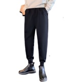 早秋韩版魔术贴休闲小脚裤男哈伦百搭修身束脚小西裤MK330-P45，男装西裤，星座205