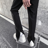 早秋高街vibe开叉排扣高级感休闲裤男修身西裤女KK344-P55，男装西裤，星座205