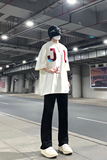 早秋美高街纯黑色弹力修身直筒大码微喇情侣牛仔裤男K860-P50，男装牛仔裤，星座205