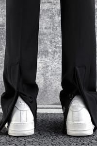 早秋高街vibe开叉排扣高级感休闲裤男修身西裤女 KK344-P55图片