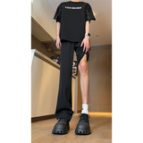 现货垂感马吉拉微喇松紧腰西裤高级感休闲长裤男K705-P45控68，男装西裤，星座205