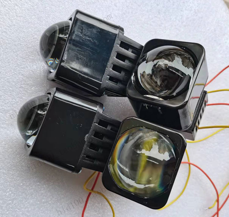 LED远光灯矩形单光透镜远光炮灯12v内置小透镜远光或近光