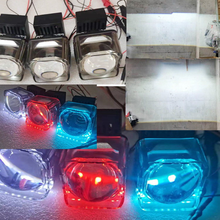 LED远光灯矩形单光透镜远光炮