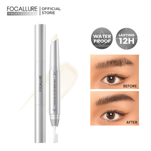 FOCALLURE双头透明眉蜡笔立体双头防水眉胶眉膏自然