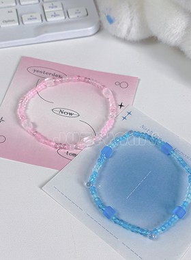 【橘子yamy】原创 多巴胺彩色米珠手链女 包邮