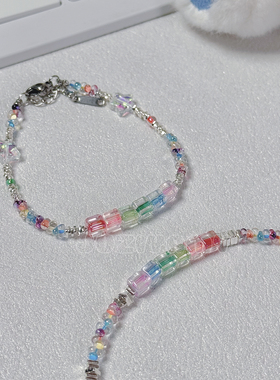 【方糖花生碎】小碎银多巴胺手链