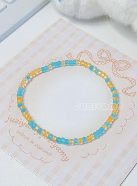 橘子yamy原创超优米珠细手链女