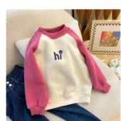 女童卫衣2025春秋新款 潮 15岁打底衫 宽松中大童洋气簿款 套头上衣3