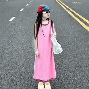 女童多巴胺裙子夏薄款2026新款女孩夏季儿童夏装小洋裙韩系连衣裙