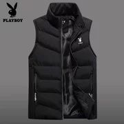 Playboy nam xuống áo vest không tay áo ấm chăn vest mùa xuân và vest mùa thu - Dệt kim Vest