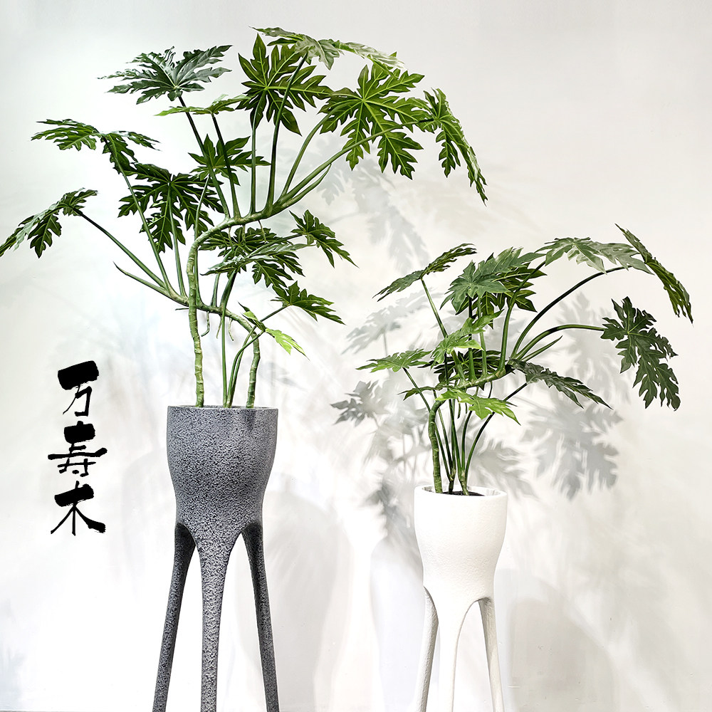 仿真弯杆万寿木瓜样板间植物