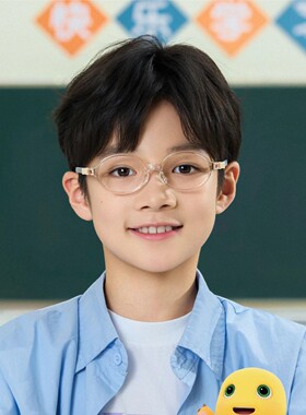 千树儿童透明超轻硅胶弹力眼镜架