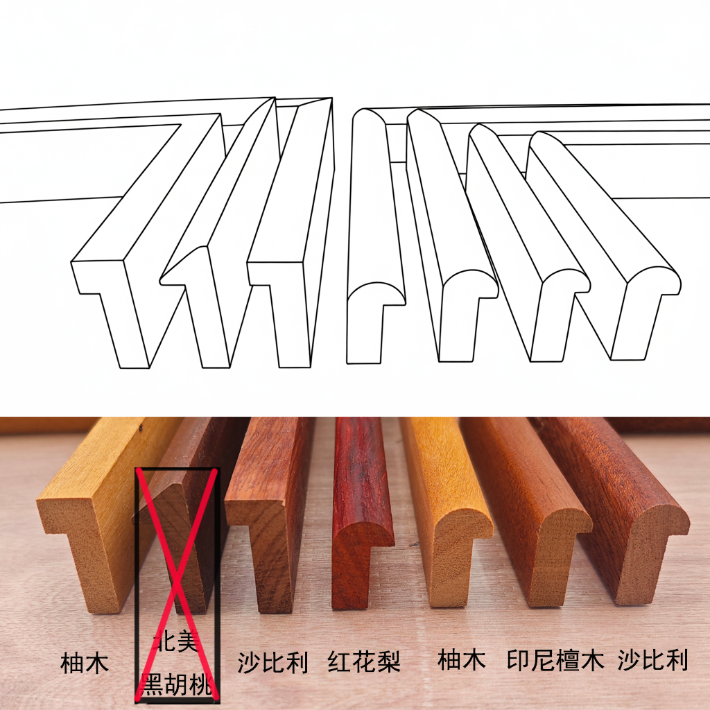 画荷书法字画定制实木榫卯画框装裱挂墙长条茶室挂画相框