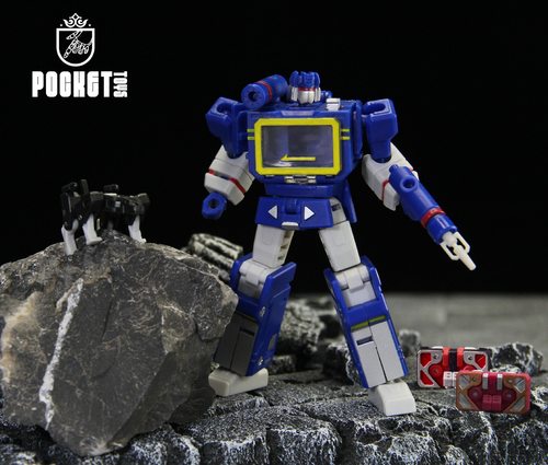 PocketToys 原色PT04声波 含3磁带DX9小比例g1金刚模型变形玩具