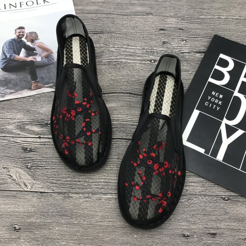 老北京布鞋夏季透气懒人一脚蹬