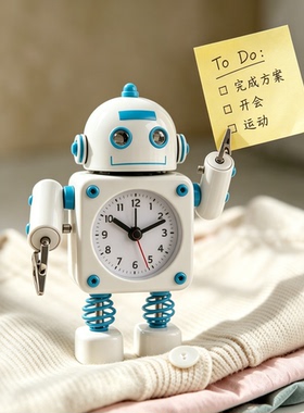 机器人闹钟创意可爱学生礼物