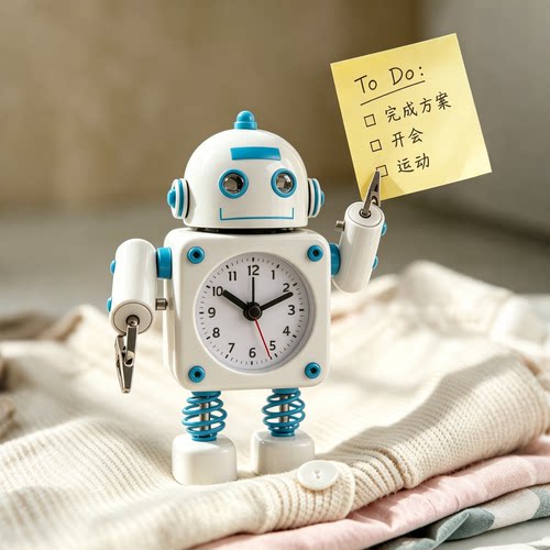 机器人闹钟创意可爱学生礼物