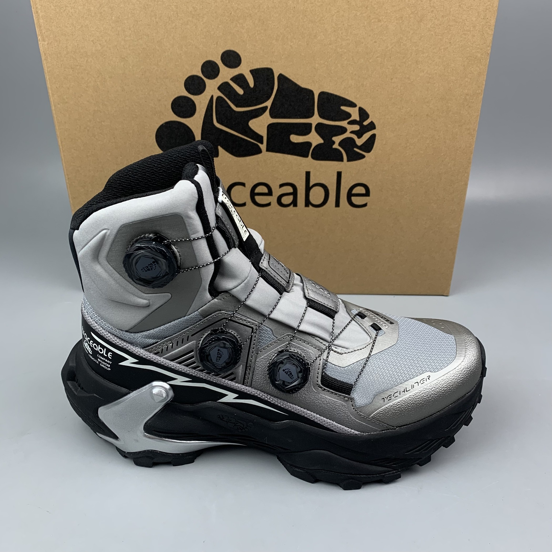 加拿大原单全地形防滑耐磨户外越野跑鞋高帮防水徒步鞋~户外战靴