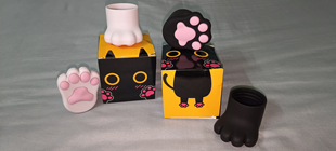 Speedqb可爱发射器猫爪黑白两色发射器握把套战术小配件猫掌套SQB