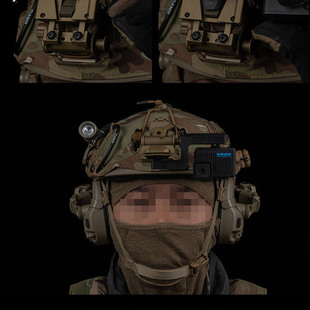 战术头盔夜视仪支架加装运动相机连接支架多用配件