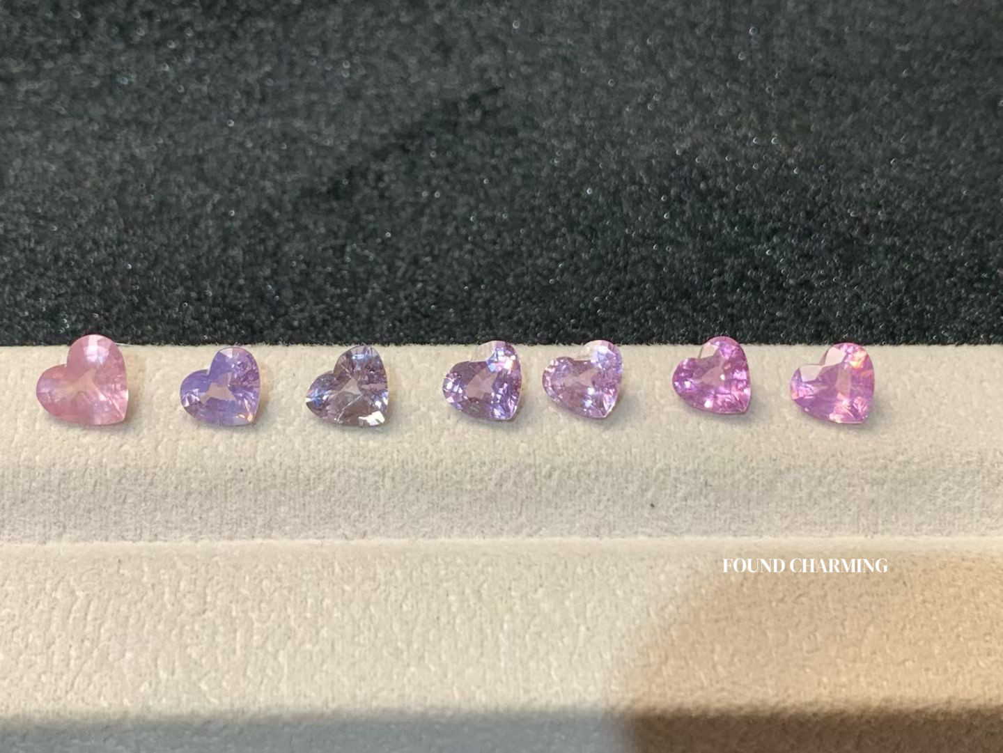 梦幻粉紫色系马亨盖尖晶石 精切项链/吊坠定制