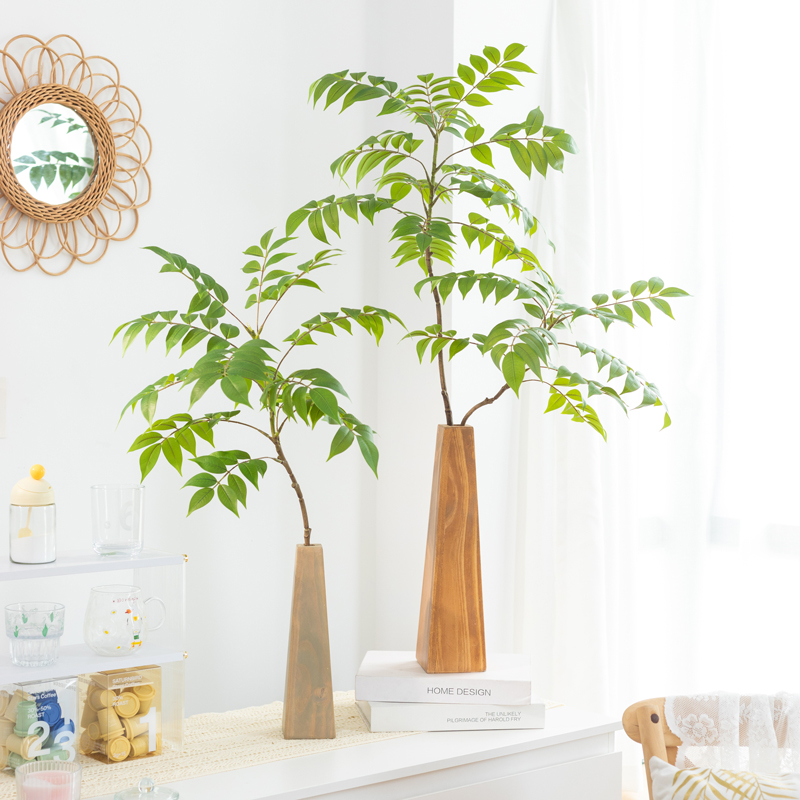 简约百搭高花瓶长枝网红绿植装饰