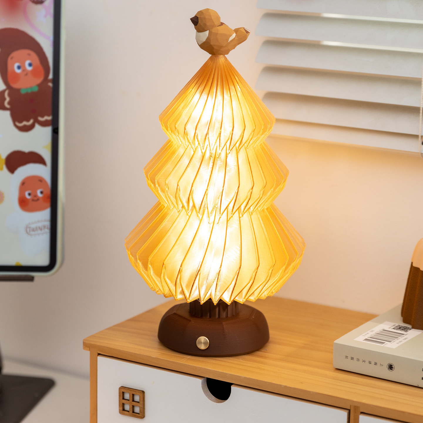 阿楹 好看森系治愈树摆件书架梳妆台床头柜卧室睡眠台灯圣诞装饰,家居饰品,装饰摆件,淘宝优惠券,粉丝福利购,淘宝优惠卷