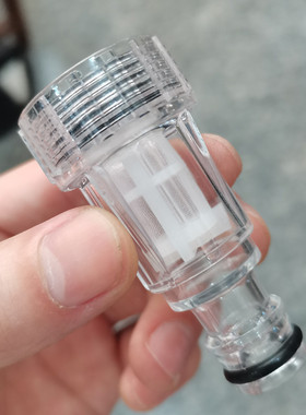 家用白马指南车亿力手提式高压洗车机进水过滤网奶嘴接头6分接口