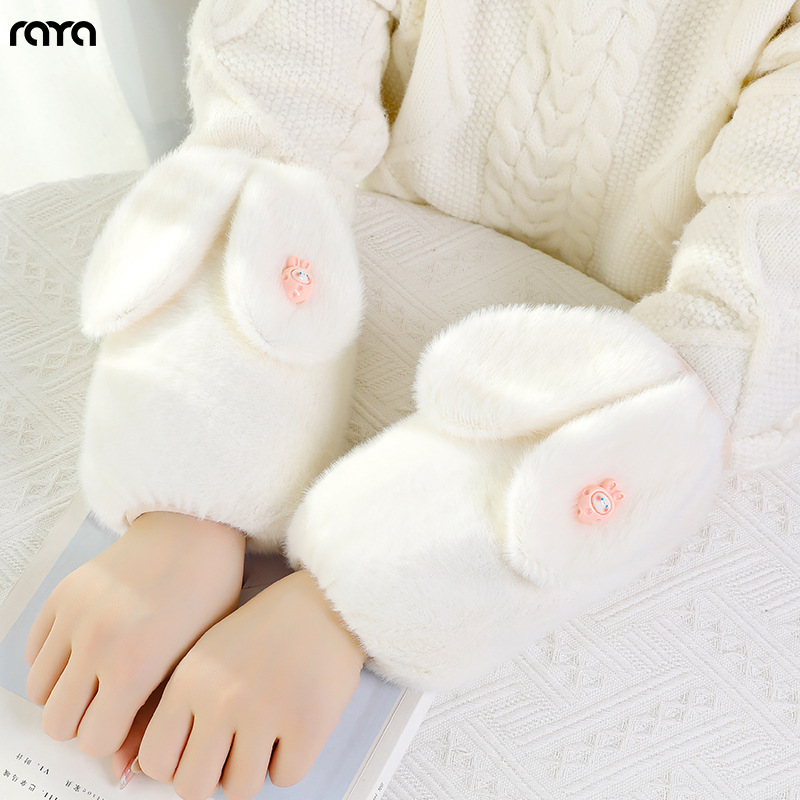 秋冬加厚加绒毛短款羽绒服袖套毛