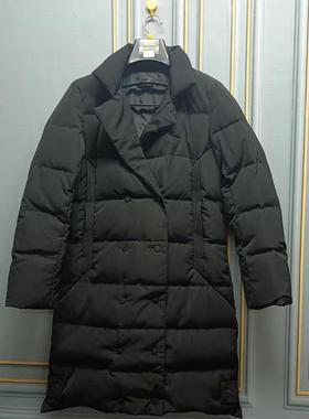 职业装金店冬季女羽绒服西装领保暖白鸭绒外套工装珠宝店工作服