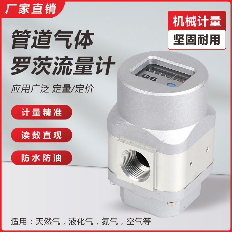天燃气计量表液化气乙炔丙烷氧气压缩空气腰轮防爆气体罗茨流量计