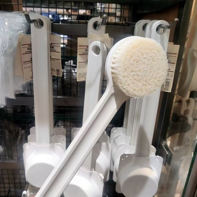 日式洗澡刷背神器软毛女士长柄搓背后背擦背沐浴刷子正品