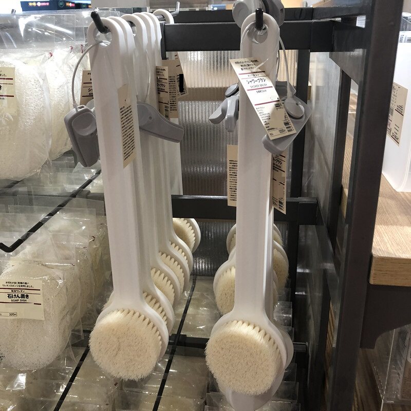 日式洗澡刷软毛女士长柄搓背后背擦背聚丙烯沐浴刷子洗背神器